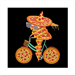 Pizzycle - Pizza Cycle Is Here!! (Dark edition) | Funny Pizza Posters and Art